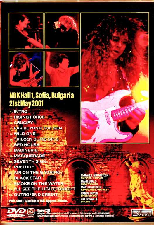 Yngwie Malmsteen イングヴェイ・マルムスティーン/Bulgaria 2001