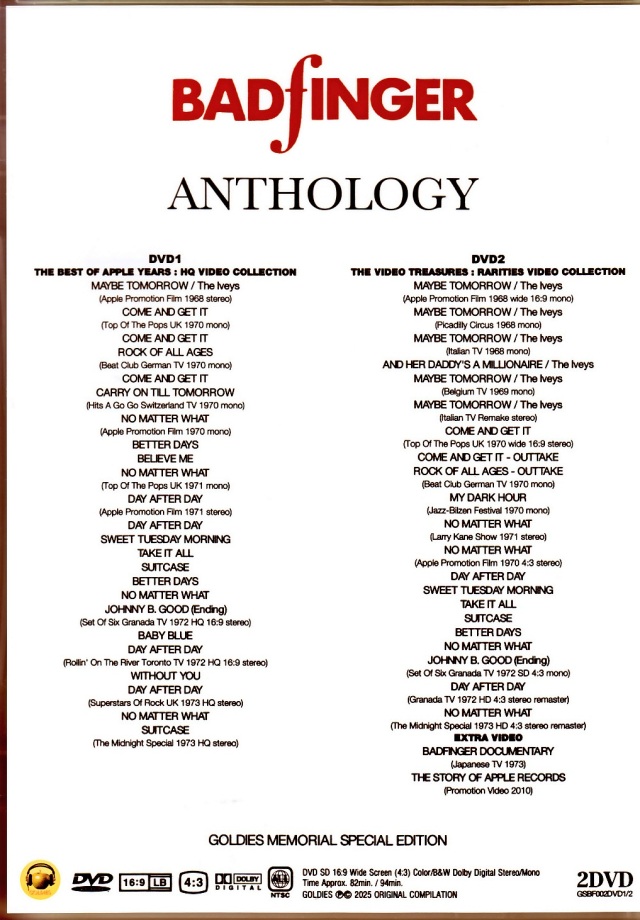 Badfinger バッドフィンガー/アンソロジー Anthology Best of Apple