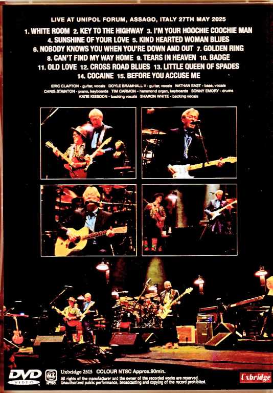 Eric Clapton エリック・クラプトン/Italy 5.27.2025 Complete