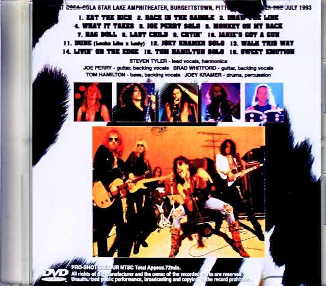 Aerosmith エアロスミス/PA,USA 1993 Multi-Cam Edition Jewel Version