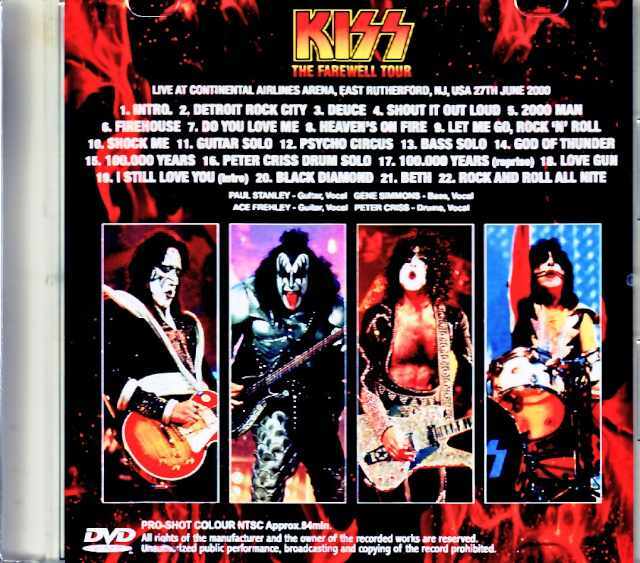 Kiss キッス/NJ,USA06.27. 2000 Complete Multi-Cam Edition