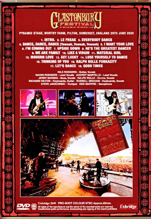 Nile Rodgers Chic ナイル・ロジャース シック/England,UK 2025 Complete