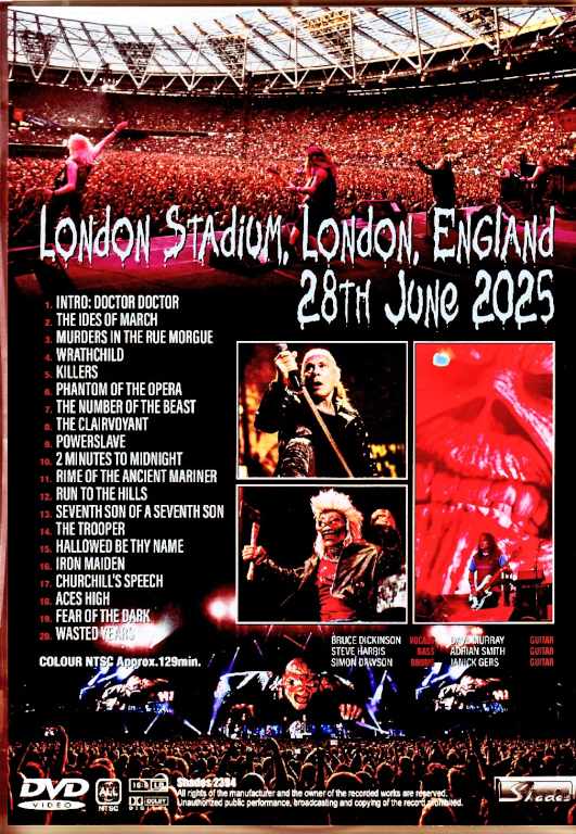 Iron Maiden アイアン・メイデン/London,UK 2025 Complete