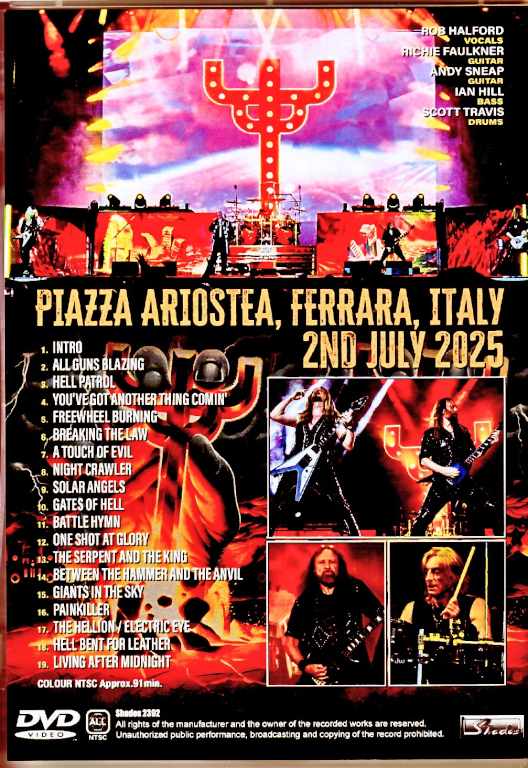 Judas Priest ジューダス・プリースト/Italy 2025 Complete