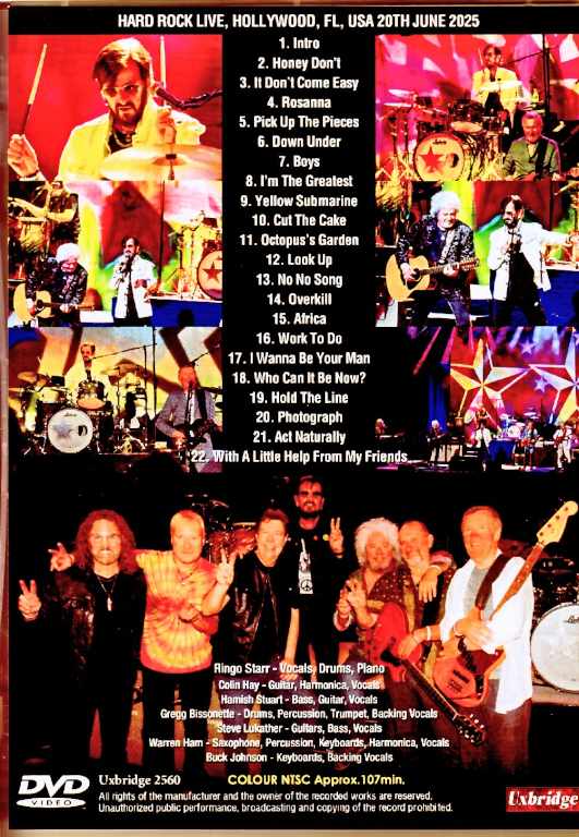 【廃盤 新品】リンゴ・スター&ヒズ・オールスター・バンド『ライヴ・フロム・モン… Ringo Starr and His All-Starr Band リンゴ・スター/CA,USA 9.1