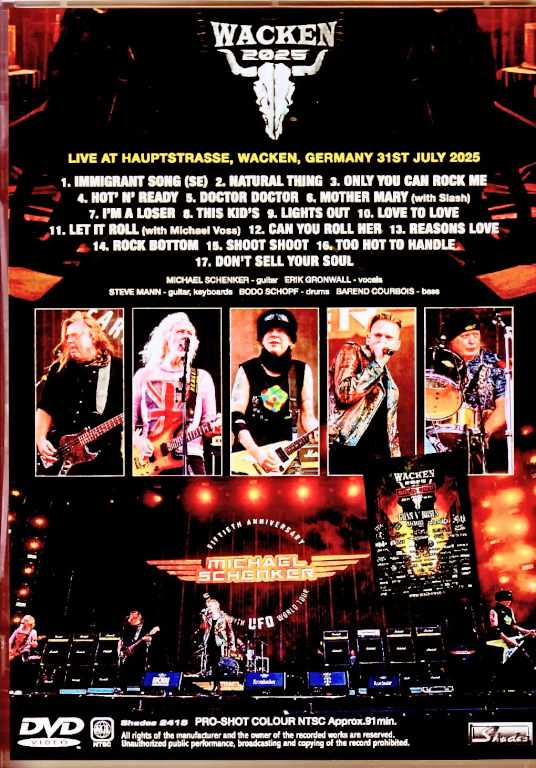 Michael Schenker マイケル・シェンカー/Germany 07.31.2025