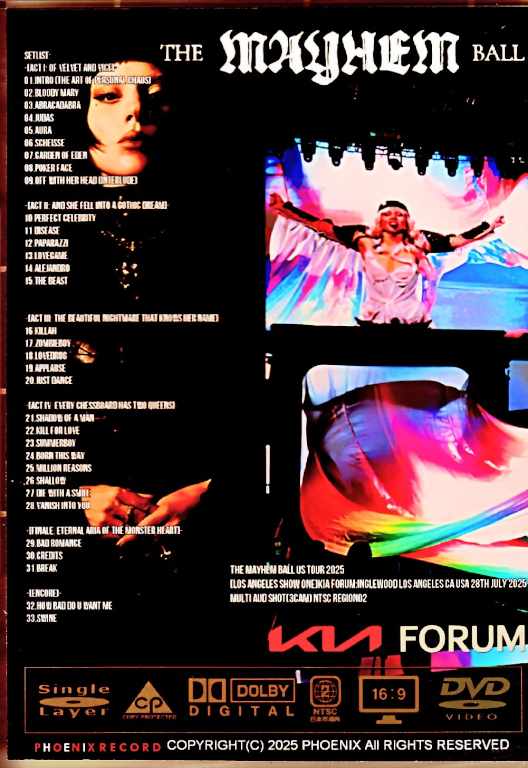 Lady Gaga レディ・ガガ/CA,USA 07.28.2025 Complete Multi-Cam Edition