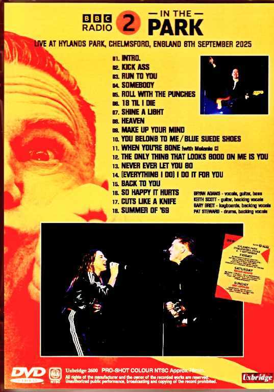 Bryan Adams ブライアン・アダムス/England,UK 09.06.2025 Complete