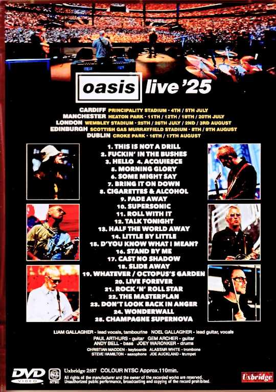 Oasis オアシス/Ultimate compilation from UK Tour 2025