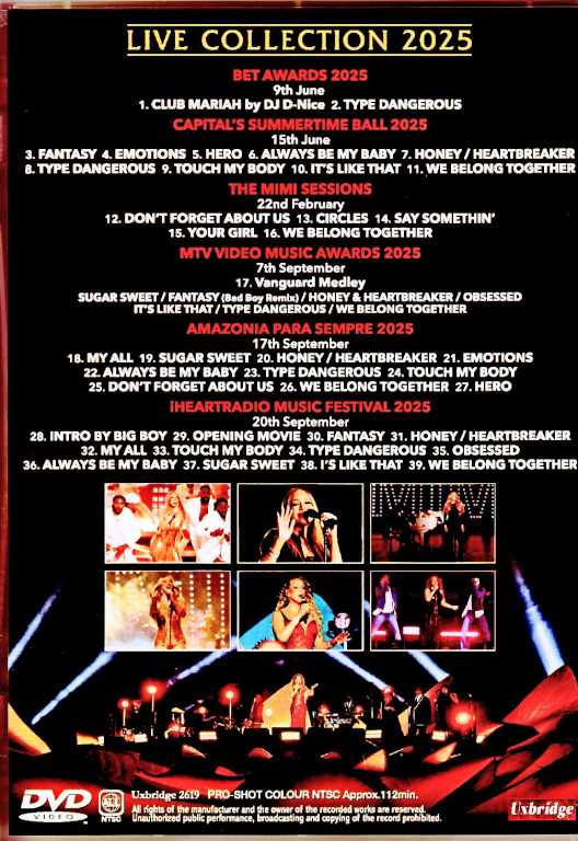 Mariah Carey マライア・キャリー/Pro-shot & Broadcast Compilation 2025