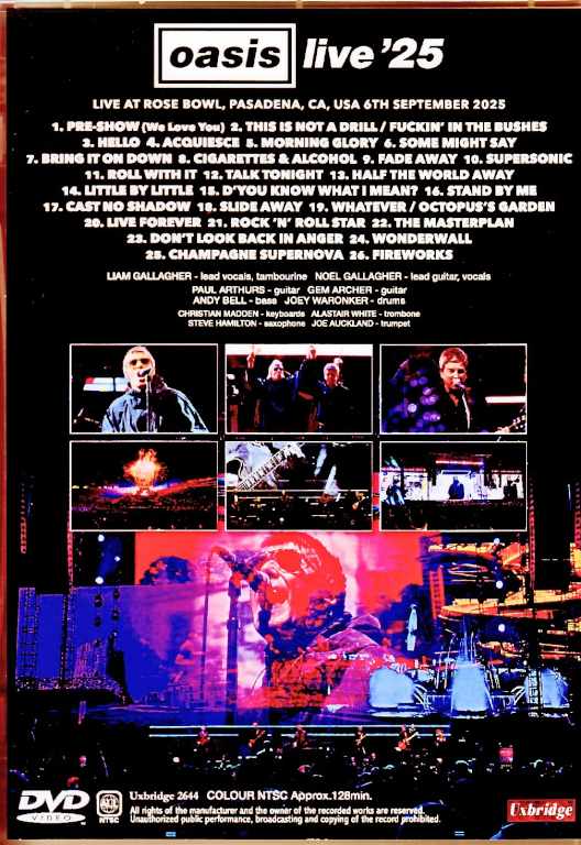 Oasis オアシス/CA,USA 09.06.2025 Complete Multi-Cam Edition