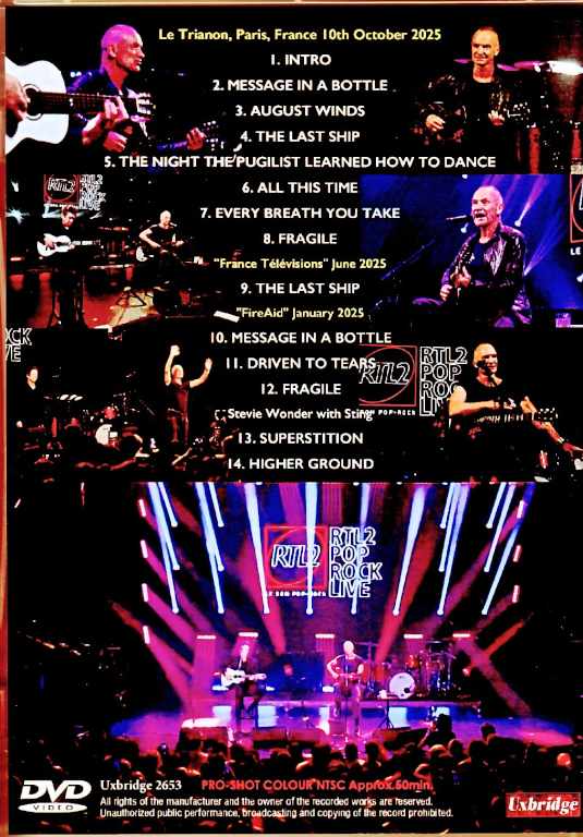 Sting スティング/France 10.10.2025 Multi-Cam Edition