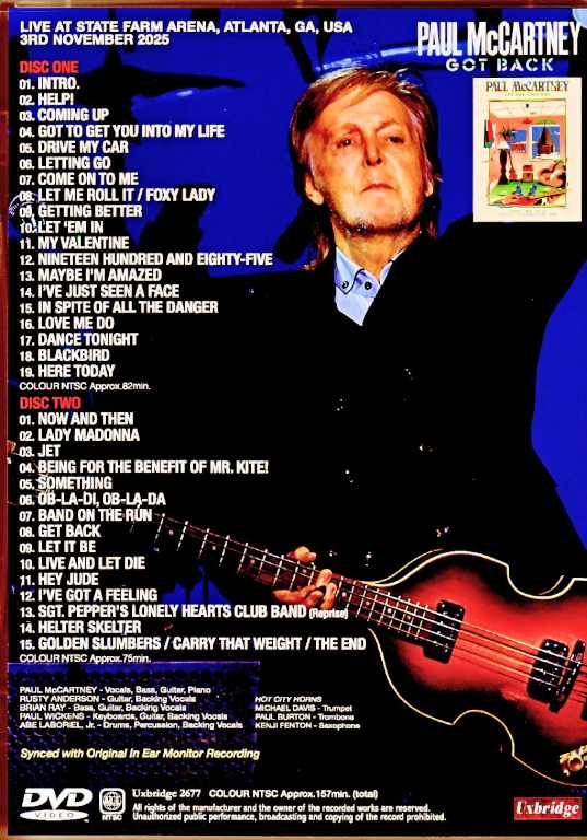 Paul McCartney ポール・マッカートニー/GA,USA 11.03.2025 Synced