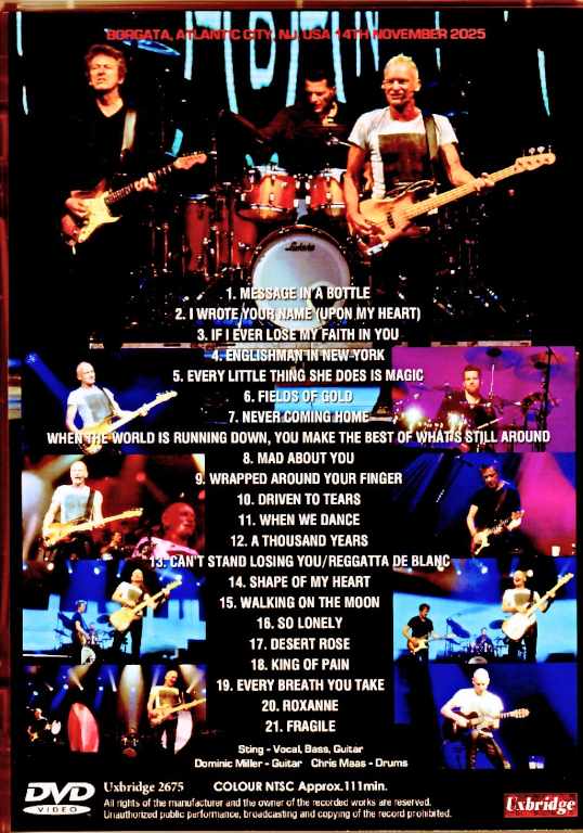 Sting スティング/NJ,USA 11.14.2025 Complete