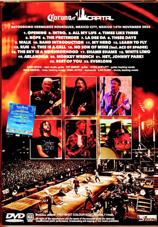 Foo Fighters フー・ファイターズ/Mexico 11.14.2025 Complete Multi