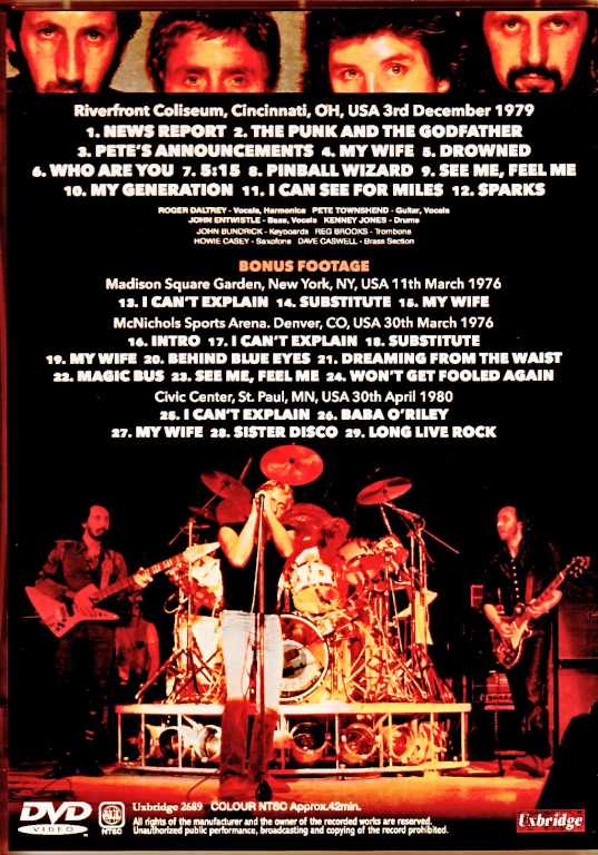 ザ・フー THE WHO 79年　UK パンフレット　ロック　洋楽　超レア品 ザ・フー、53年ぶりに米食品メーカーのハインツと再コラボ！ 限定版の