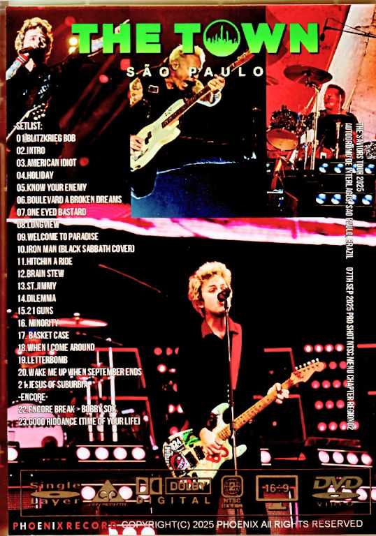 グリーンデイ Greenday ほぼほぼコンプリート Green Day グリーン・デイ/Brazil 2025 Multi-Cam Edition