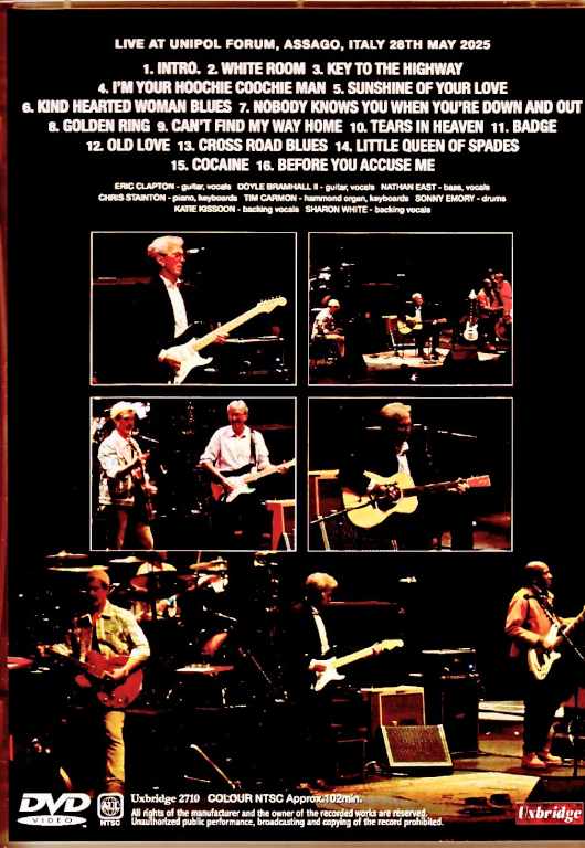 Eric Clapton エリック・クラプトン/Italy 05.28.2025 Complete