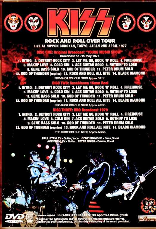 Kiss キッス/Tokyo,Japan 1977 3Source Master Collection