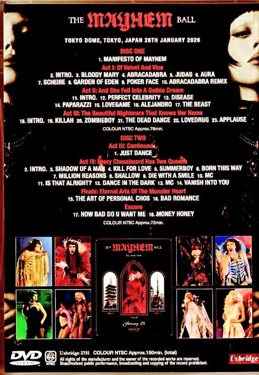 Lady Gaga レディ・ガガ/Tokyo,Japan 01.26.2026 Complete