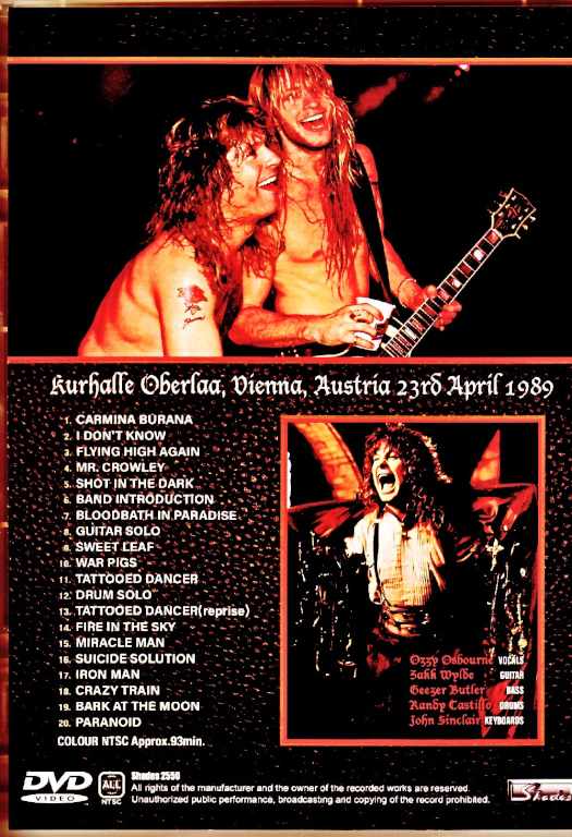 Ozzy Osbourne オジー・オズボーン/Austria 0423.1989