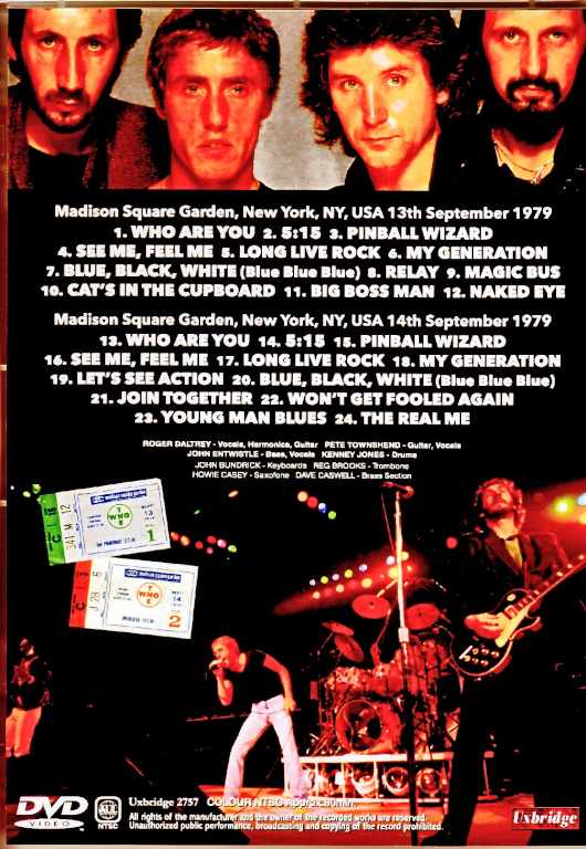 Who,The ザ・フー/NY,USA 1979 2Days Super 8mm Film Edition