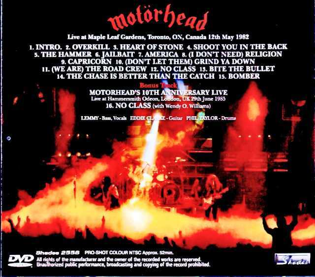 Motorhead モーターヘッド/Canada 1982 Multi-Cam Edition & more