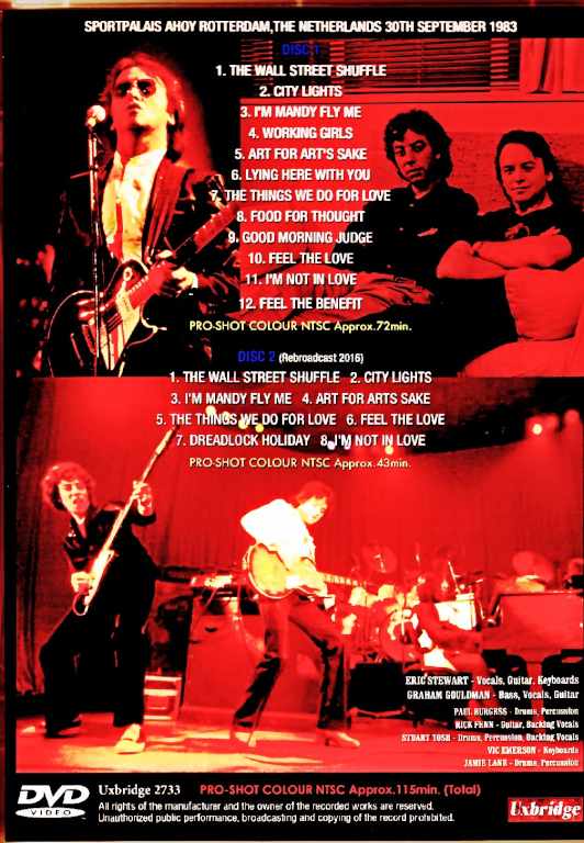 10cc テン・シーシー/Netherlands 1983 Original Broadcast Edition & more