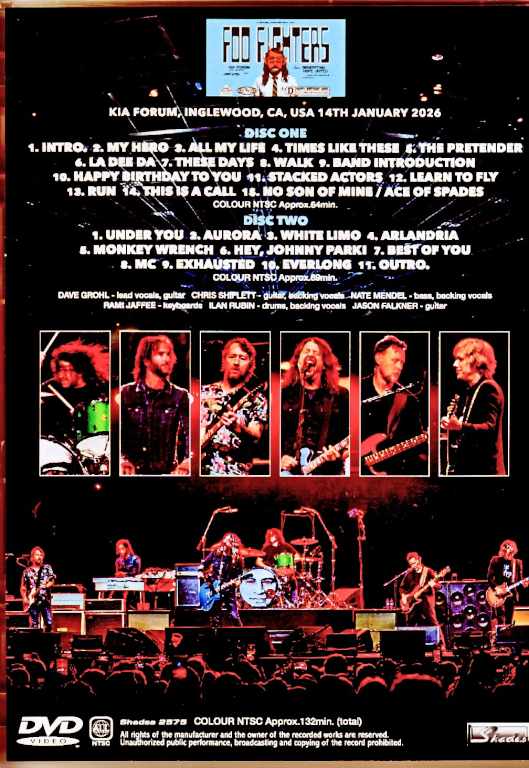 Foo Fighters フー・ファイターズ/CA,USA 01.14.2026 Complete Multi