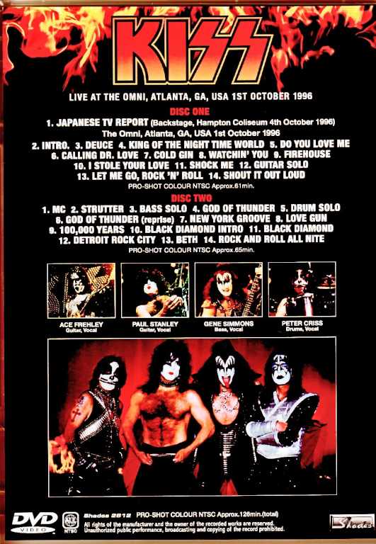 Kiss キッス/GA,USA 10.01.1996 Complete Unreleased Japanese