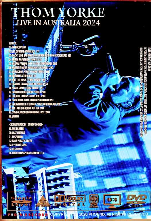 トムヨーク THOM YORKE 2024 TOUR ZINE BOOK ブック トム・ヨーク、ソロ・ツアーが2024年11月に決定 | Daily News