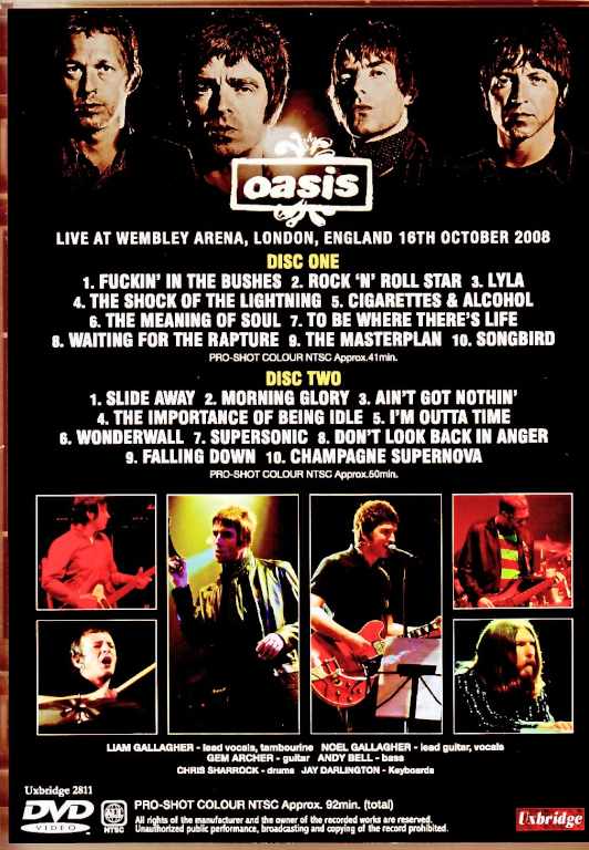 Oasis オアシス/London,UK 10.17.2008 Multi-Cam Edition