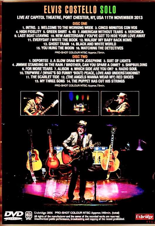 Elvis Costello エルヴィス・コステロ/NY,USA 11.11.2013 Complete