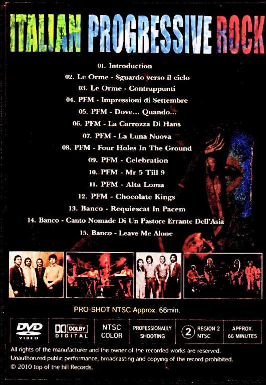 Various Artists Premiata Forneria Marconi,Banco,Le Orme ル・オルメ