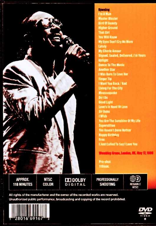 Stevie Wonder スティーヴィ・ワンダー/London,UK 05.17.1989 Complete