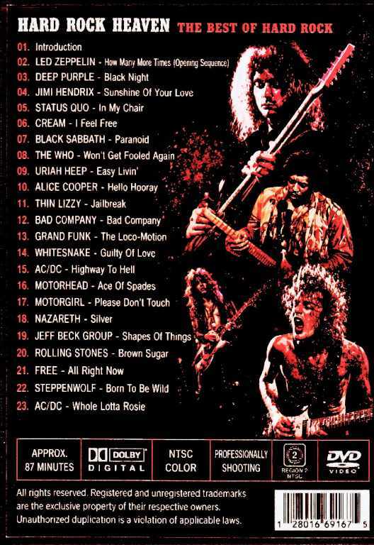 Various Artists AC/DC,Status Quo.Led Zeppelin,Black Sabbath