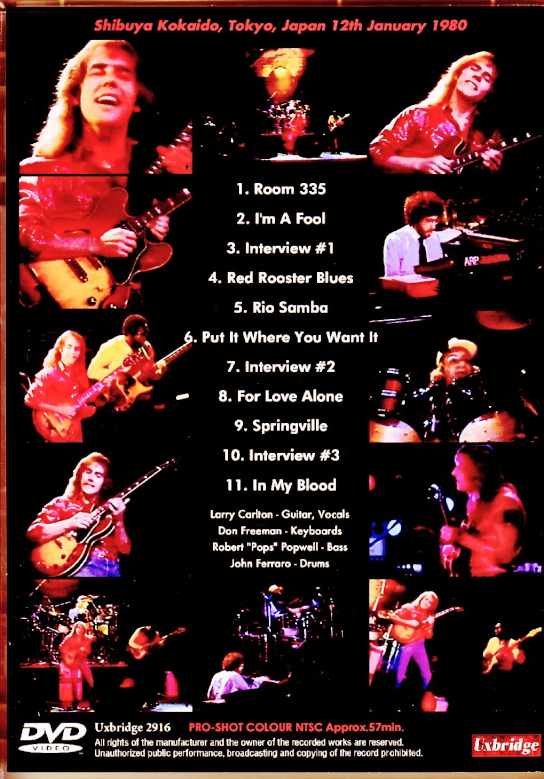 Larry Carlton ラリー・カールトン/Tokyo,Japan 01.12.1980 TV