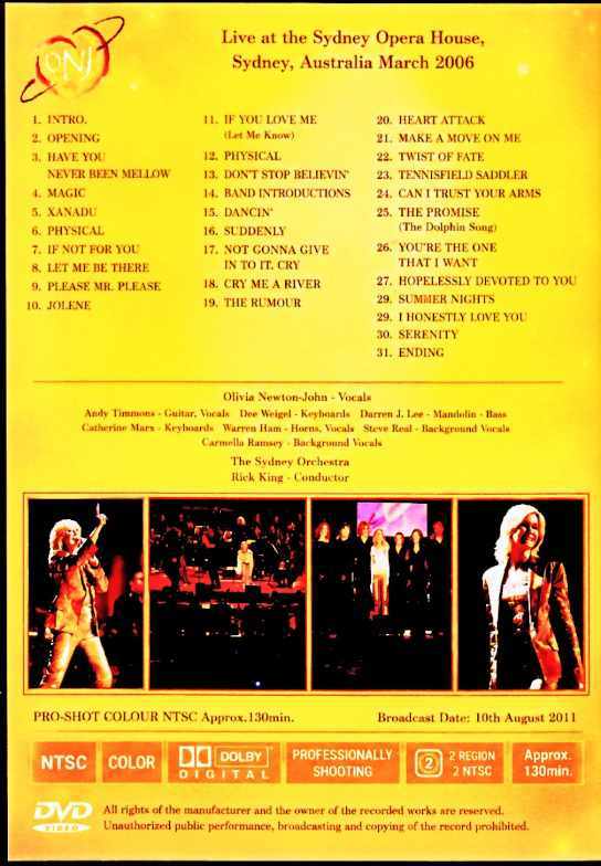 Olivia Newton-John オリヴィア・ニュートン・ジョン/Australia 2006