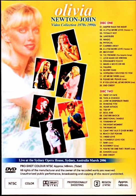 Olivia Newton-John オリビア・ニュートン・ジョン/Video Collection