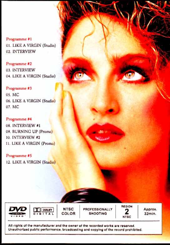 Madonna マドンナ/Promotion Japan TV Compilation 1985