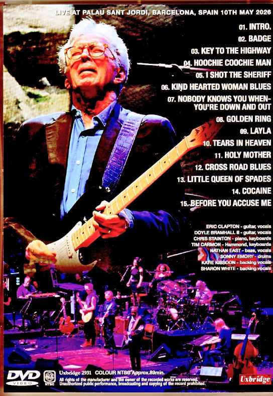 Eric Clapton エリック・クラプトン/Spain 05.10.2026 Multi-Cam Edition