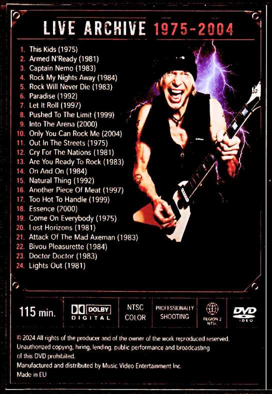 Michael Schenker マイケル・シェンカー/Live Archive 1975-2004
