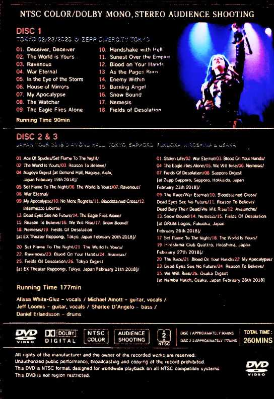 Arch Enemy アーチ・エネミー/Japan Tour 2018 & more