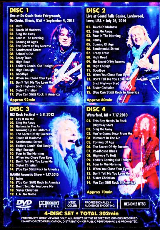 Night Ranger ナイト・レンジャー/Live Collection 2010-2015