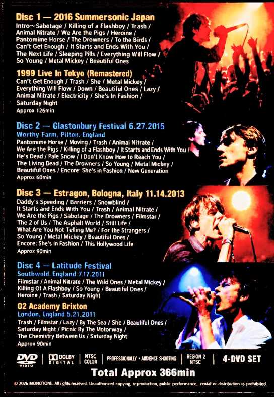Suede スウェード/Live Collection 1999-2016