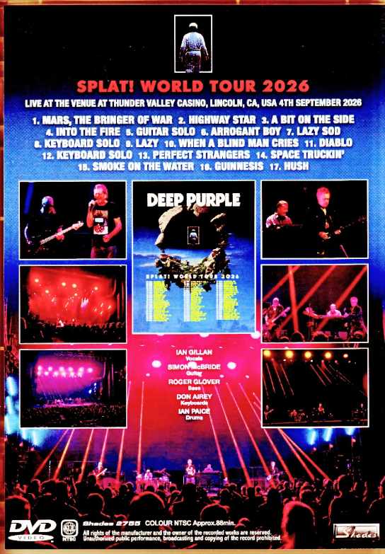 Deep Purple ディープ・パープル/CA,USA 09.04.2026