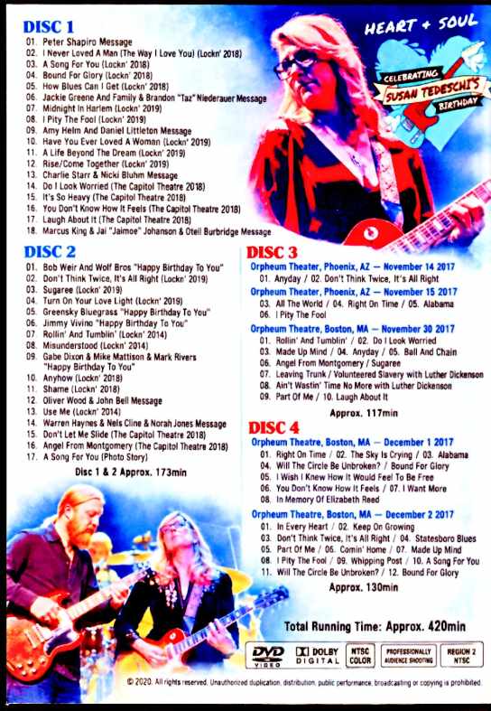 Tedeschi Trucks Band テデスキ・トラックス・バンド/スーザン50歳の