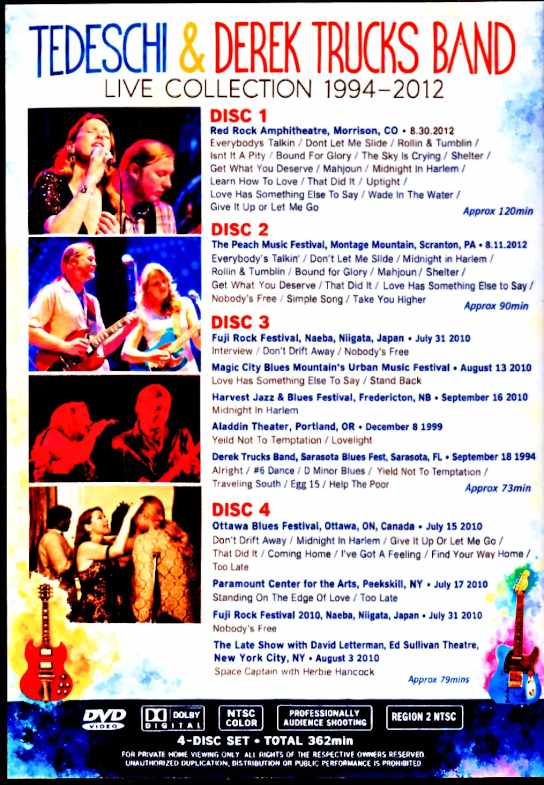 テデスキ•￼トラックス•バンド Live CD Blu-ray 3枚組 Tedechi & Derek Trucks Band テデスキ・アンド・デレク・トラックス