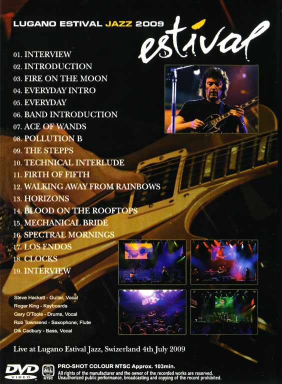 Steve Hackett スティーヴ・ハケット/Switerland 2009