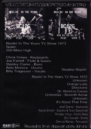 Return to Forever,Weather Report ウェザー・リポート/Years 72/73
